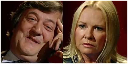 Stephen Fry and Pamela Connolly